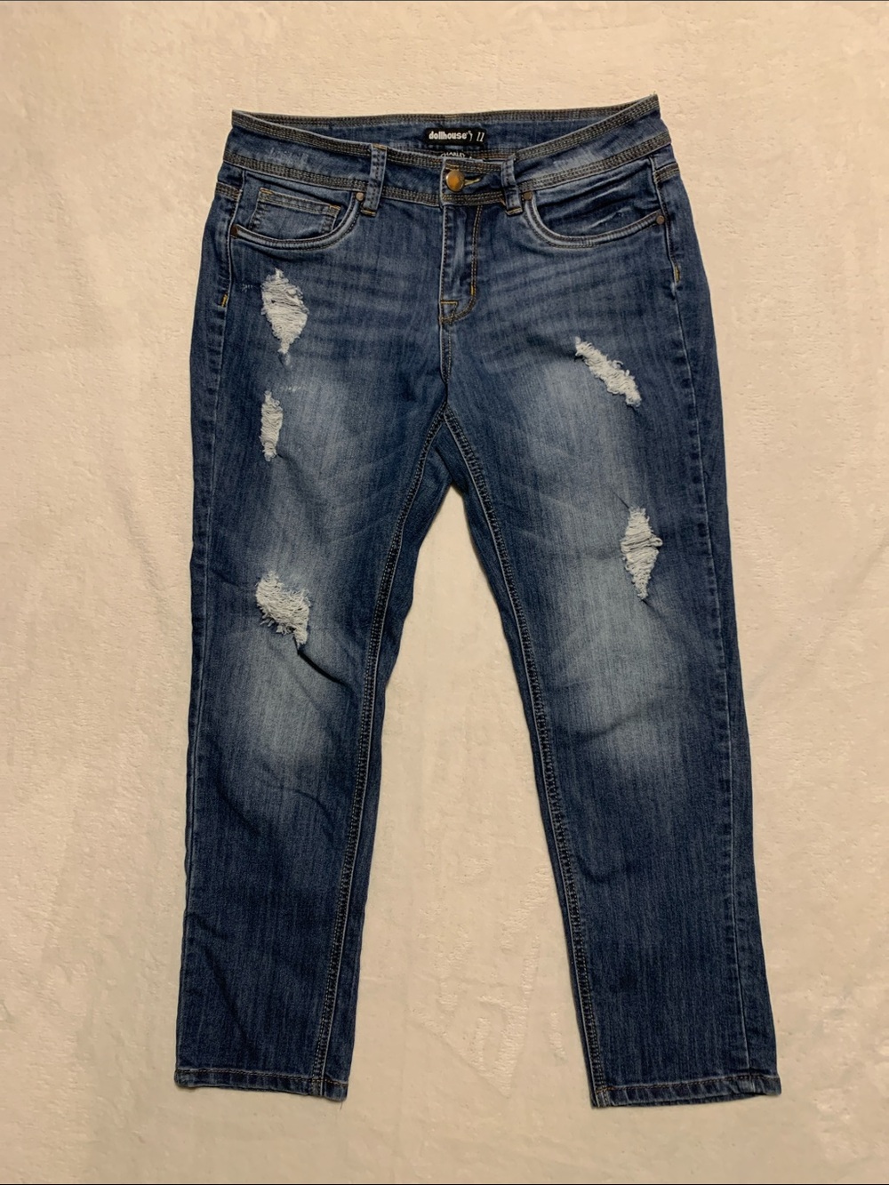 Dollhouse Jeans Charley Distressed Ankle size 11